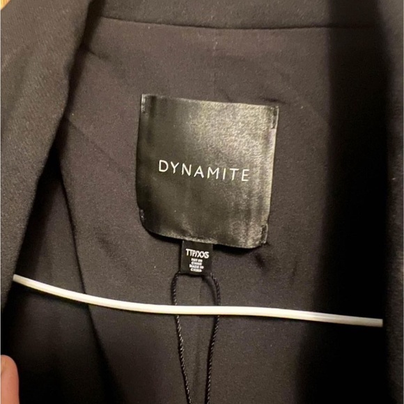 Dynamite Black Blazer Romper Jumpsuit - Picture 3 of 3